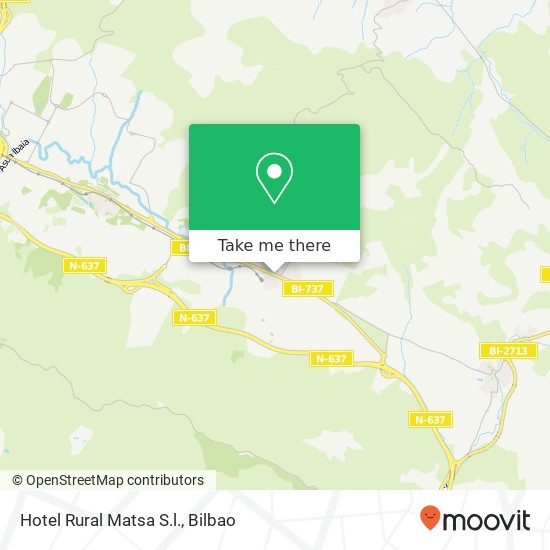 Hotel Rural Matsa S.l. map