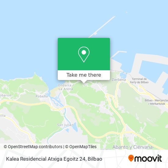 mapa Kalea Residencial Atxiga Egoitz 24