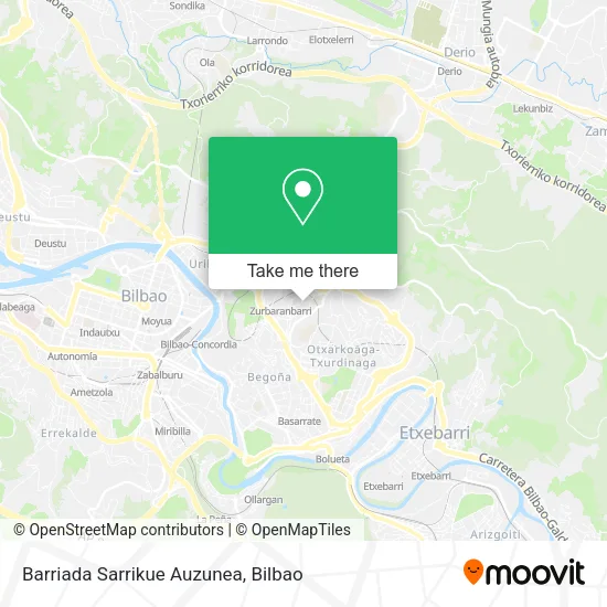 Barriada Sarrikue Auzunea map
