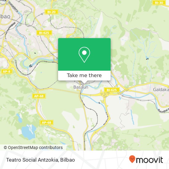 Teatro Social Antzokia map