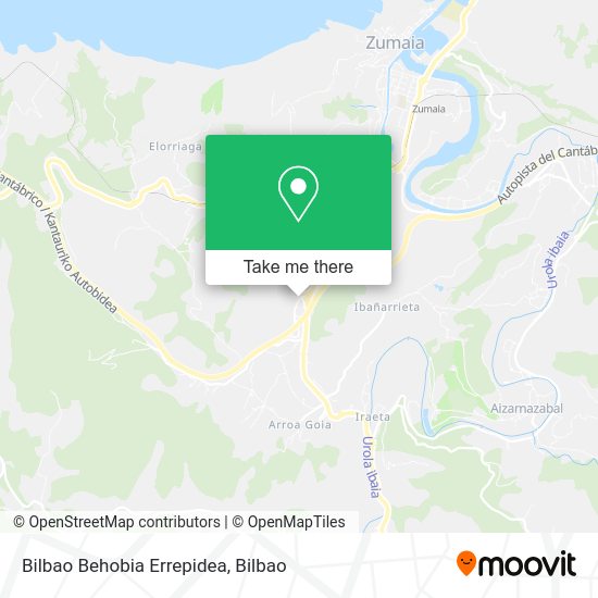 Bilbao Behobia Errepidea map