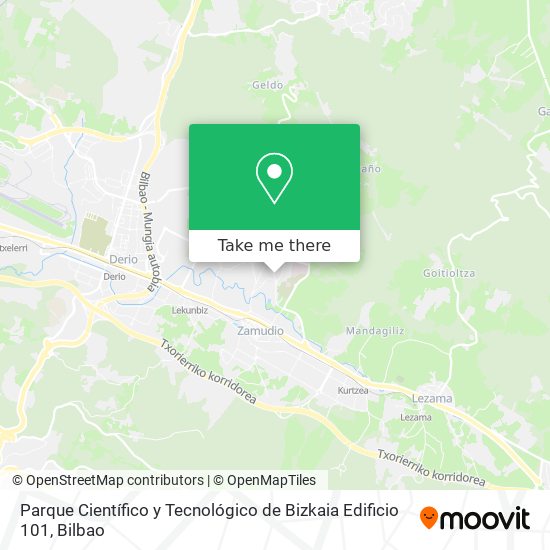 mapa Parque Científico y Tecnológico de Bizkaia Edificio 101