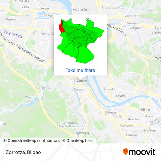 Zorrotza map