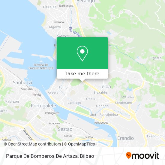 mapa Parque De Bomberos De Artaza