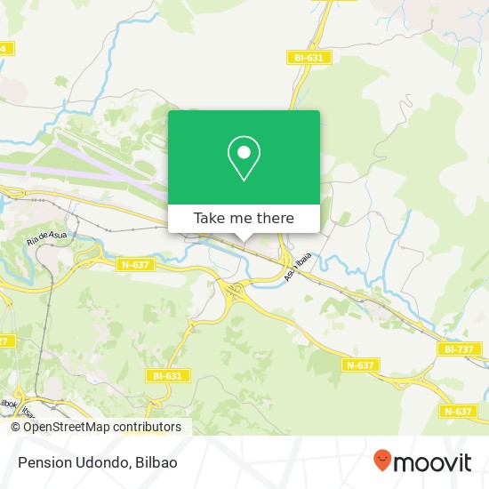 Pension Udondo map