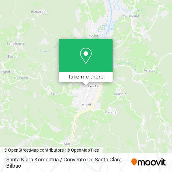 Santa Klara Komentua / Convento De Santa Clara map