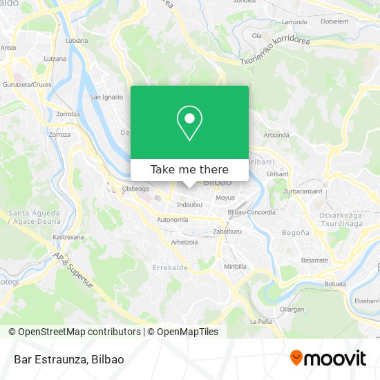 mapa Bar Estraunza