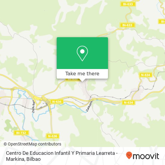 mapa Centro De Educacion Infantil Y Primaria Learreta - Markina