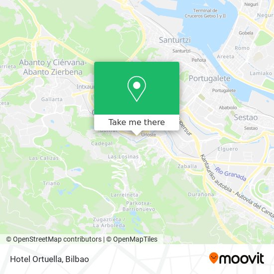 mapa Hotel Ortuella