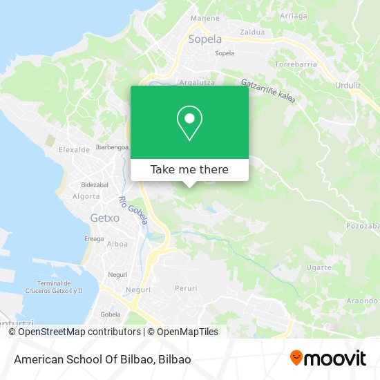 mapa American School Of Bilbao