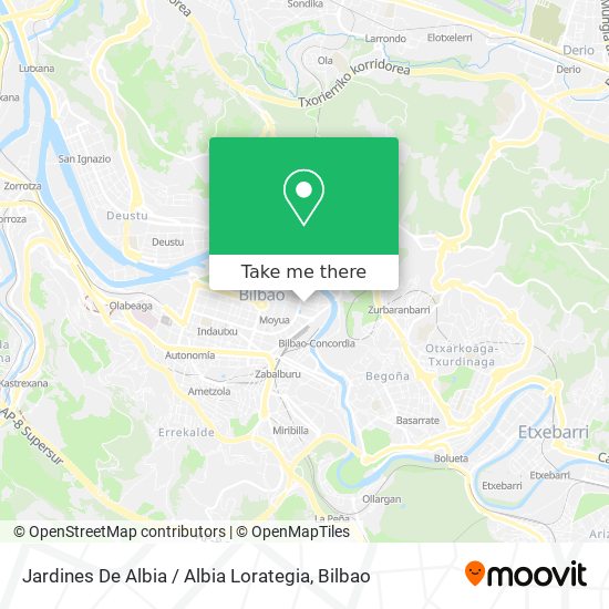 Jardines De Albia / Albia Lorategia map