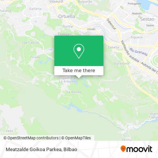 mapa Meatzalde Goikoa Parkea