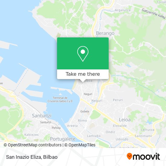 San Inazio Eliza map