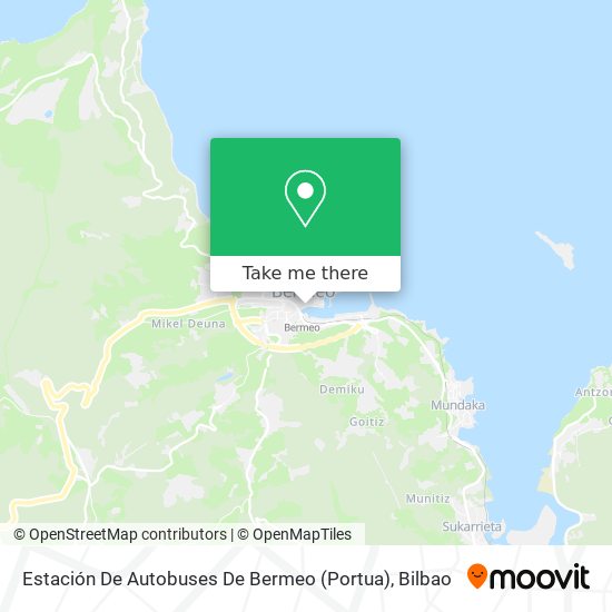 mapa Estación De Autobuses De Bermeo (Portua)