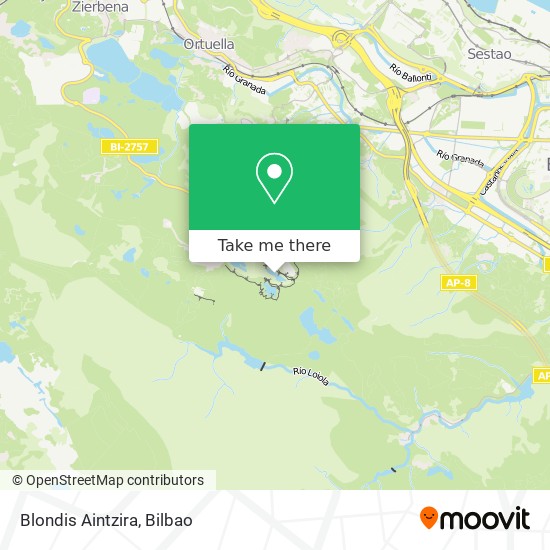 Blondis Aintzira map