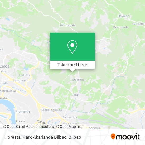 Forestal Park Akarlanda Bilbao map