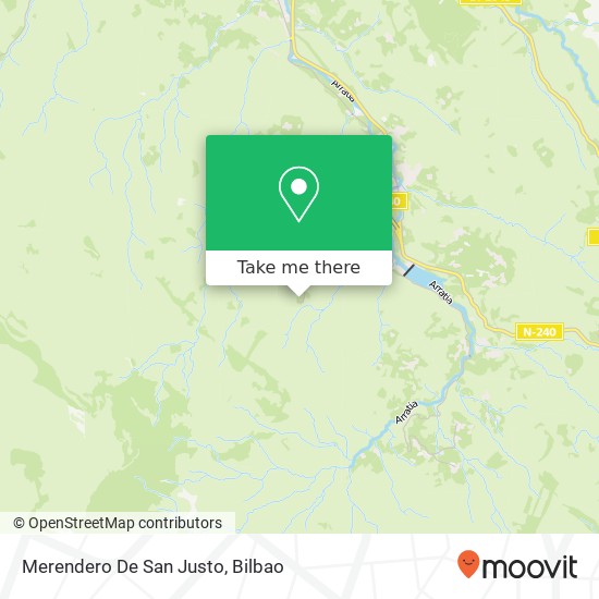 Merendero De San Justo map