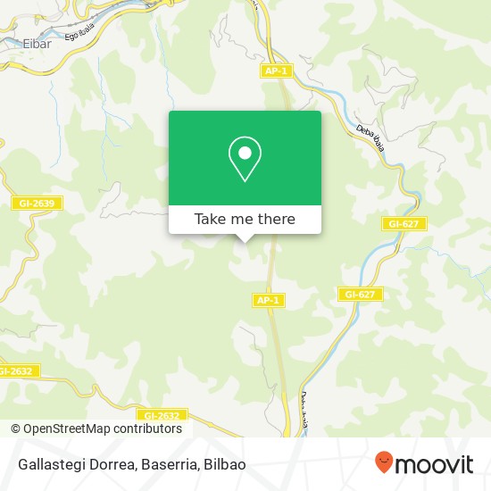 mapa Gallastegi Dorrea, Baserria