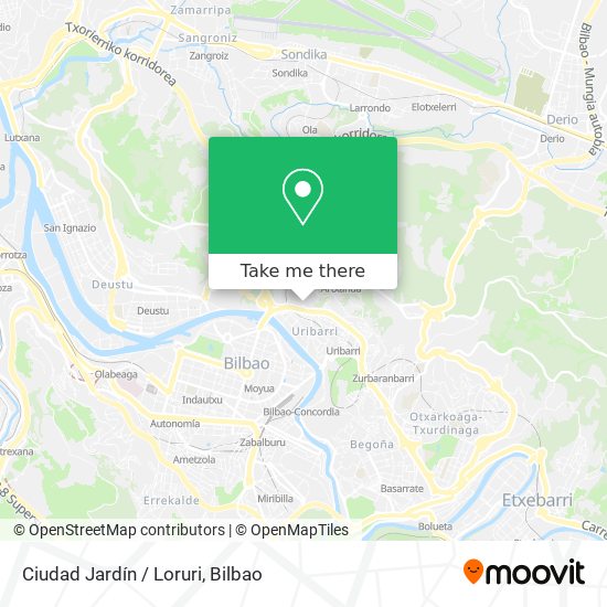 Ciudad Jardín / Loruri map