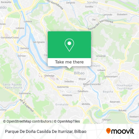 Parque De Doña Casilda De Iturrizar map