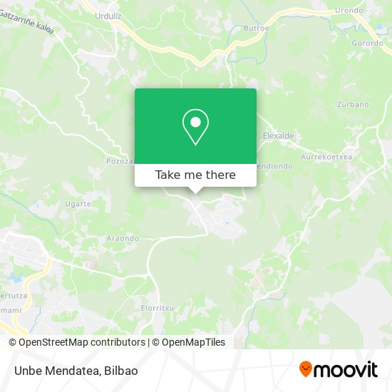 Unbe Mendatea map