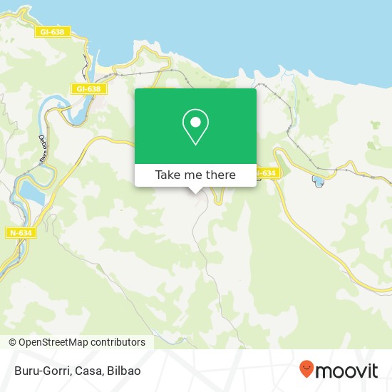 mapa Buru-Gorri, Casa