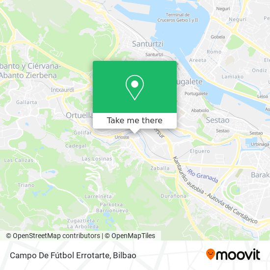 Campo De Fútbol Errotarte map