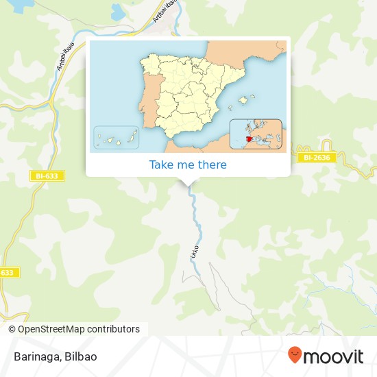 mapa Barinaga