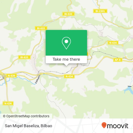 San Migel Baseliza map