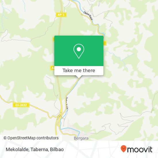 Mekolalde, Taberna map
