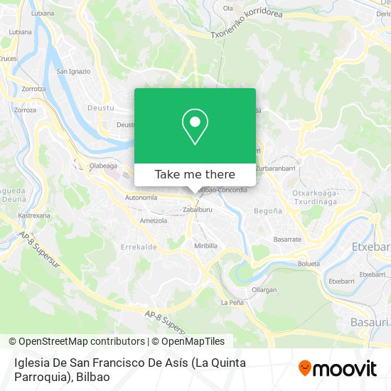 Iglesia De San Francisco De Asís (La Quinta Parroquia) map