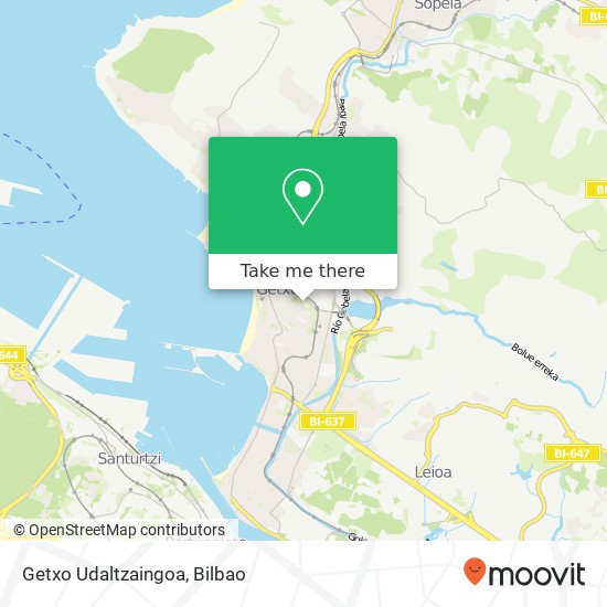 Getxo Udaltzaingoa map