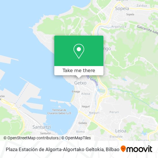 Plaza Estación de Algorta-Algortako Geltokia map