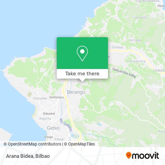 mapa Arana Bidea