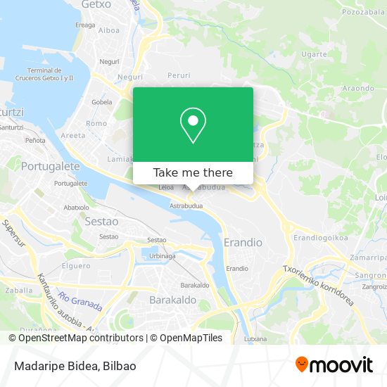 Madaripe Bidea map