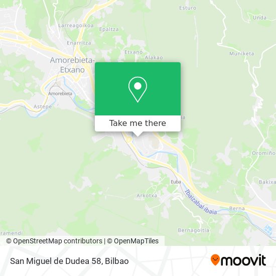 San Miguel de Dudea 58 map