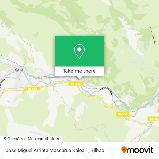 Jose Miguel Arrieta Mascarua Kalea 1 map