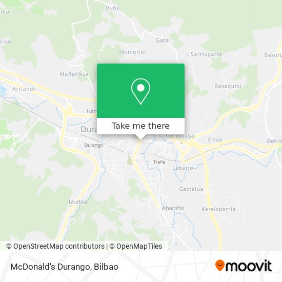 mapa McDonald's Durango