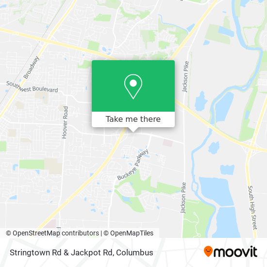 Stringtown Rd & Jackpot Rd map