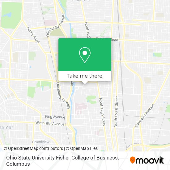 Mapa de Ohio State University Fisher College of Business