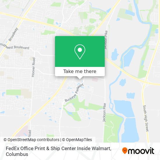 Mapa de FedEx Office Print & Ship Center Inside Walmart