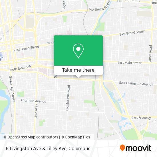 E Livingston Ave & Lilley Ave map