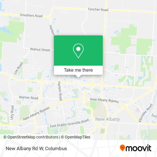 New Albany Rd W map