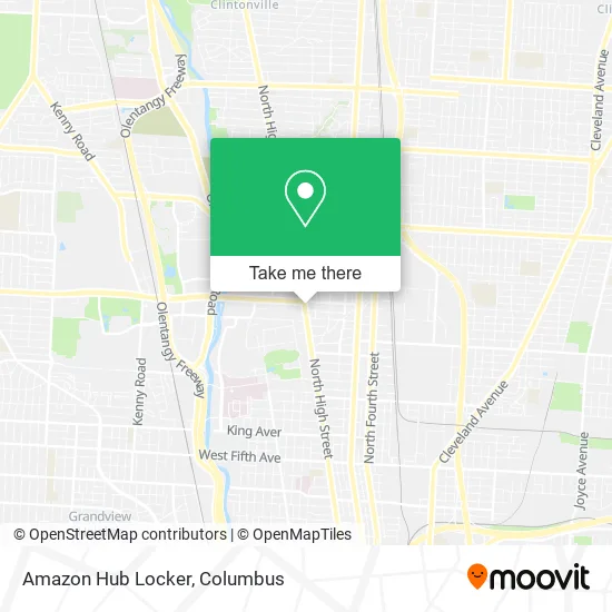 Mapa de Amazon Hub Locker