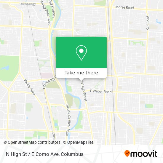 N High St / E Como Ave map