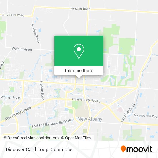 Discover Card Loop map