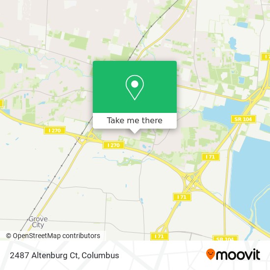 Mapa de 2487 Altenburg Ct
