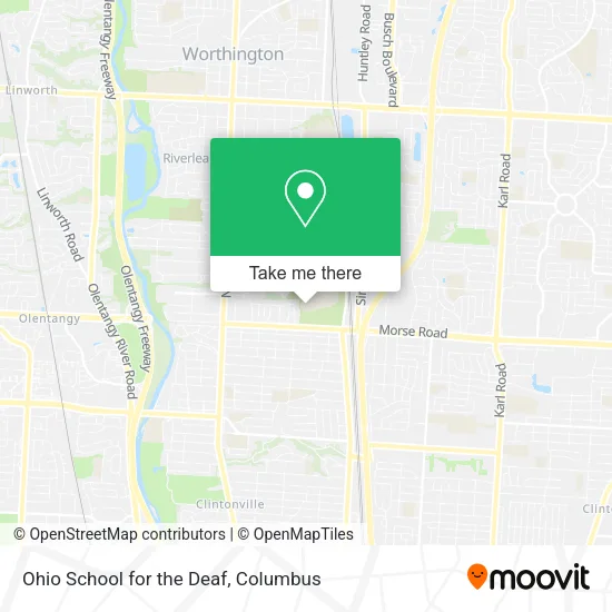 Ohio School for the Deaf map