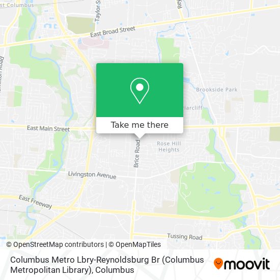 Columbus Metro Lbry-Reynoldsburg Br (Columbus Metropolitan Library) map