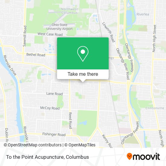 To the Point Acupuncture map
